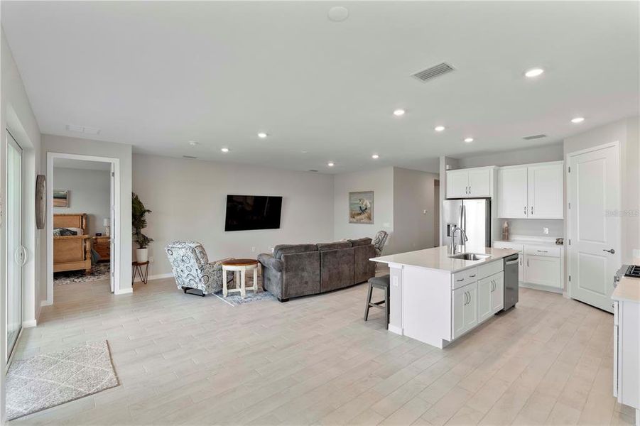 Furnished interior view inside a new home in Palmetto Landing at Babcock Ranch - Tradition, Punta Gorda (Image 6).