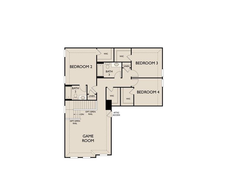 2D floor plan layout for the Dakota by Ashton Woods in Meadow Park, Melissa, TX (Image 5). 2D floor plan layout for the Dakota by Ashton Woods in Meadow Park, Melissa, TX (Image 5).