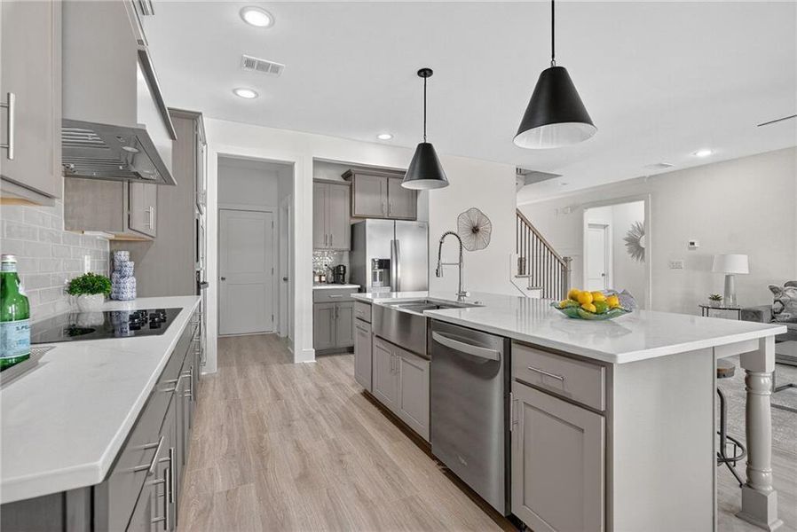 Furnished interior view inside a new home in , Buford (Image 25).
