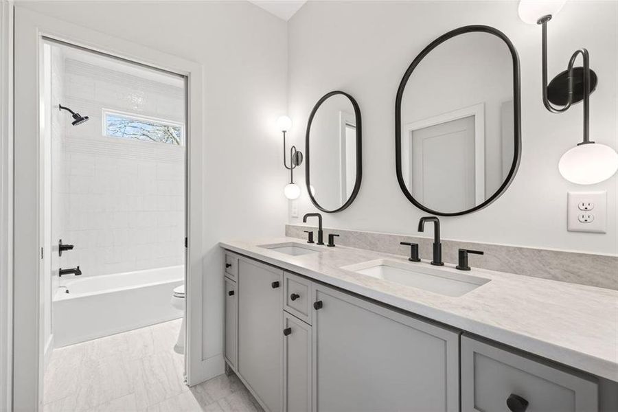 Furnished interior view inside a new home in , Atlanta (Image 40). Furnished interior view inside a new home in , Atlanta (Image 40).