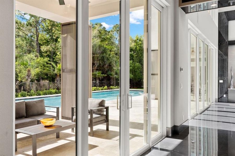 Exterior details and patio area of a home in , Ormond Beach (Image 36).