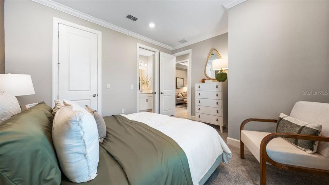 Furnished interior view inside a new home in Esplanade at Wiregrass Ranch, Wesley Chapel (Image 42).