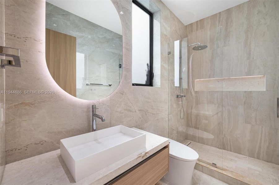 Furnished interior view inside a new home in , Miami (Image 9).