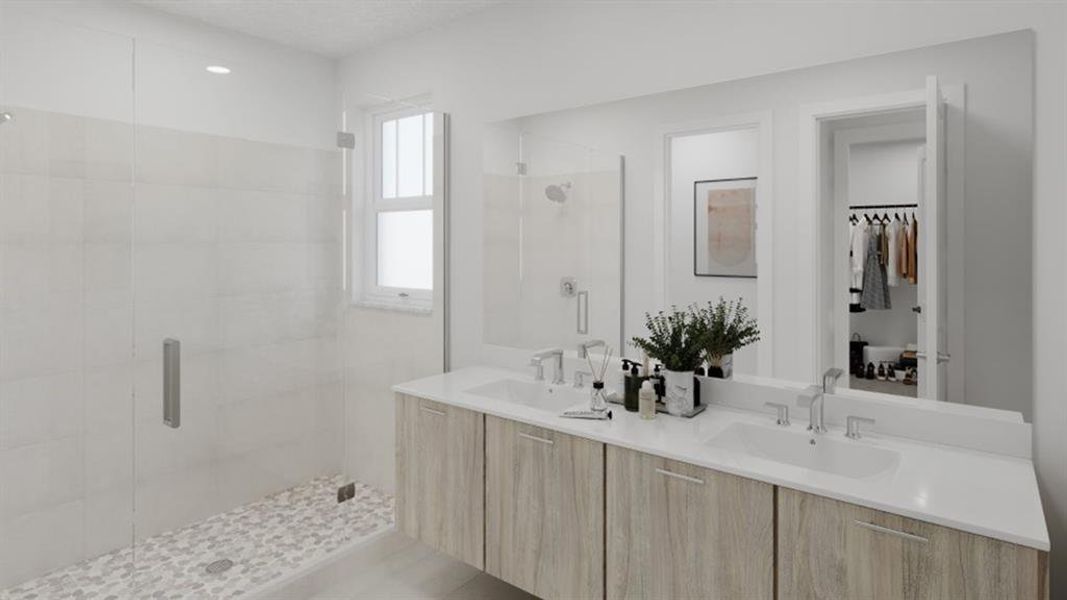 Furnished interior view inside a new home in , Davie (Image 11).