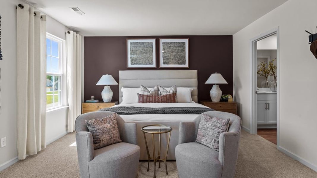 Representative furnished interior of a home built from the BELHAVEN by D.R. Horton in Honeycutt Oaks, Angier (Image 13).