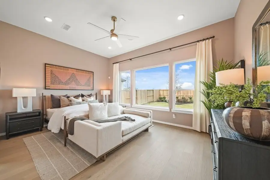 Furnished interior view inside a new home in Meridiana 40', 65', Manvel (Image 23). Furnished interior view inside a new home in Meridiana 40', 65', Manvel (Image 23).