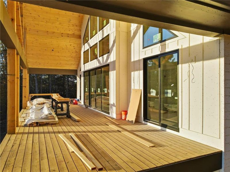 Exterior details and patio area of a home in , Ranger (Image 5).