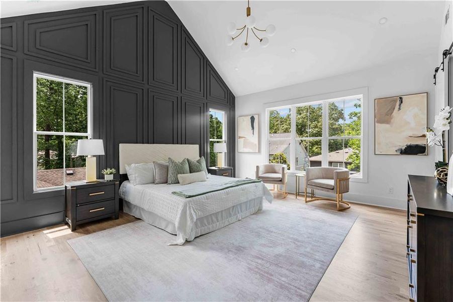 Furnished interior view inside a new home in , Atlanta (Image 10).