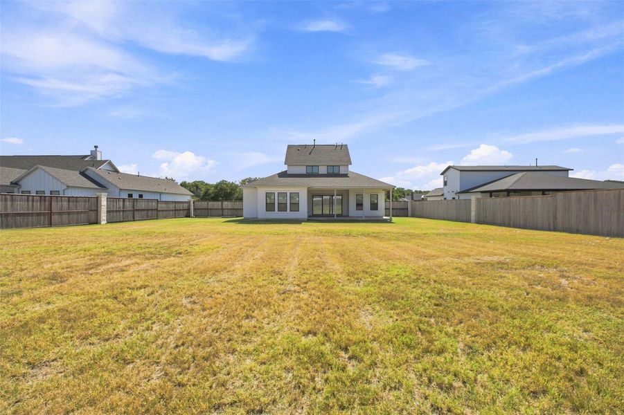 Exterior details and patio area of a home in Northfork, Liberty Hill (Image 23).