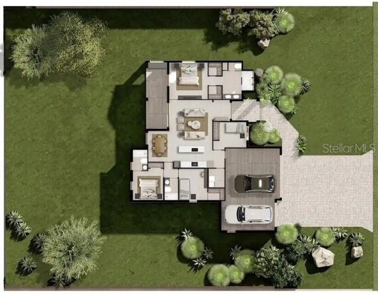 2D floor plan layout of this home in , Rotonda West, FL (Image 1).