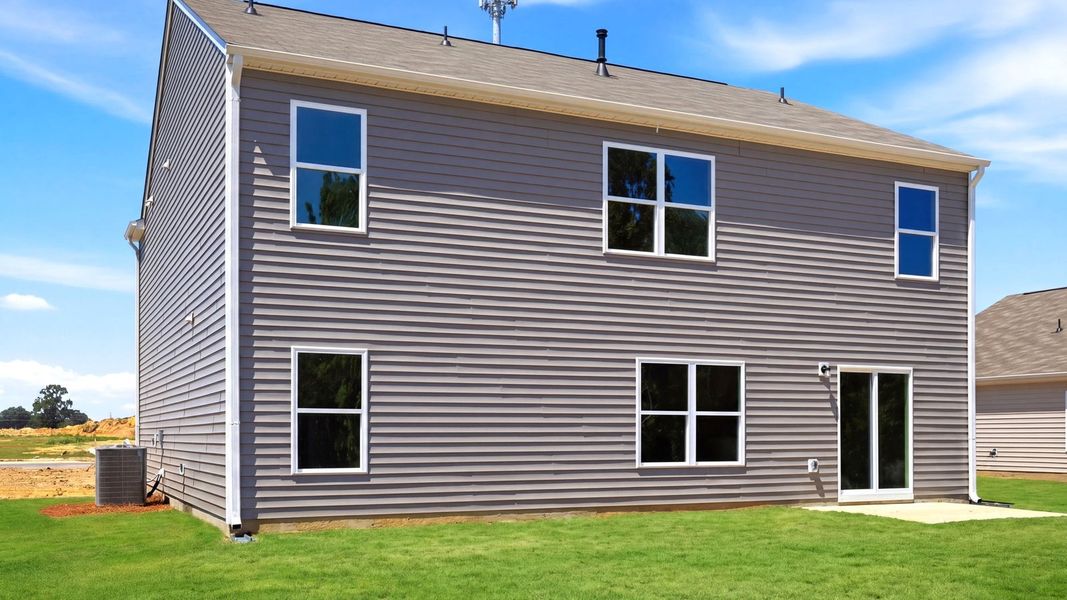 Exterior details and patio area of a home in Bynum Farms, Farmville (Image 22).