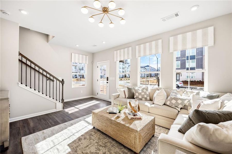 Furnished interior view inside a new home in Waverly at Buice Lake, Acworth (Image 8).