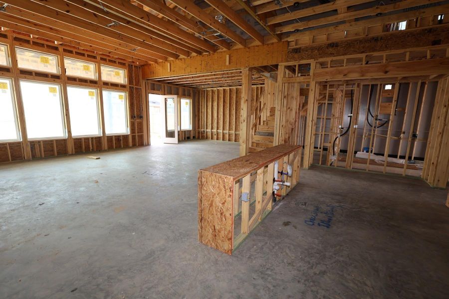 In-progress construction of a new home in Dunham Pointe, Cypress, TX (Image 10).