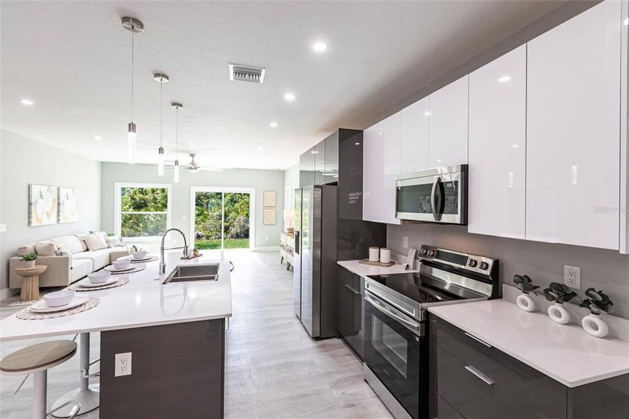 Furnished interior view inside a new home in , Punta Gorda (Image 6).
