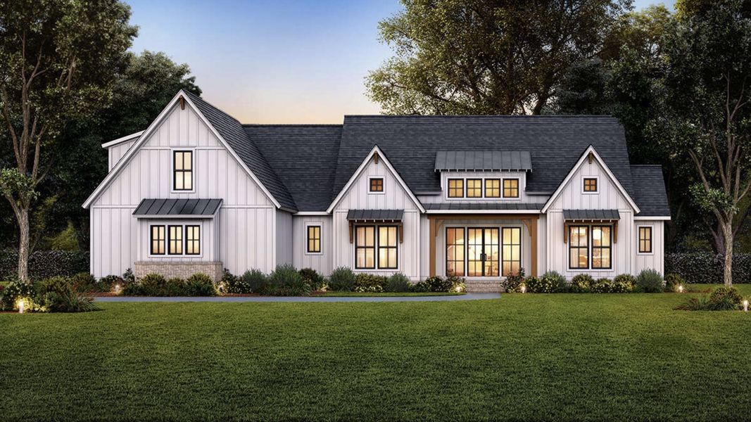 Representative exterior photo of a completed home built from the Sutton by Zeal Home Builders in Parallel Pastures, Poolville, TX (Image 14). Representative exterior photo of a completed home built from the Sutton by Zeal Home Builders in Parallel Pastures, Poolville, TX (Image 14).