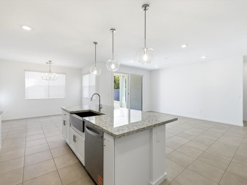Furnished interior view inside a new home in Mountain View Estates Signature Series, Buckeye (Image 3).