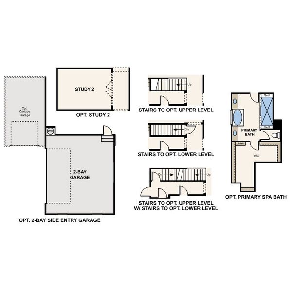 2D floor plan layout for the River Birch by Century Communities in Oakhurst Manor, McDonough, GA (Image 5).