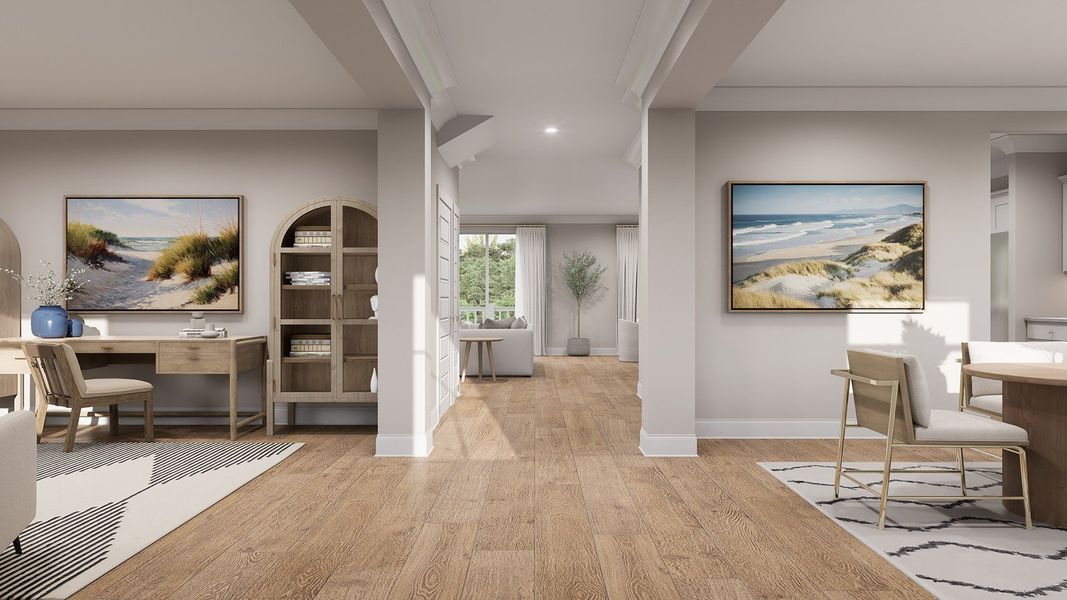 Furnished interior view inside a new home in Rivers Reach, Yemassee (Image 9).