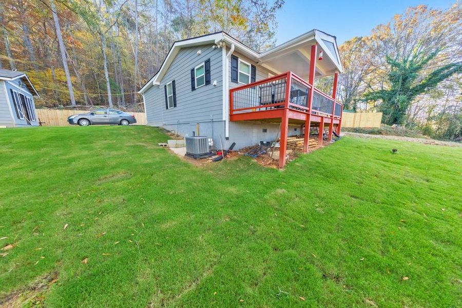 Exterior details and patio area of a home in , Silver Creek (Image 3). Exterior details and patio area of a home in , Silver Creek (Image 3).