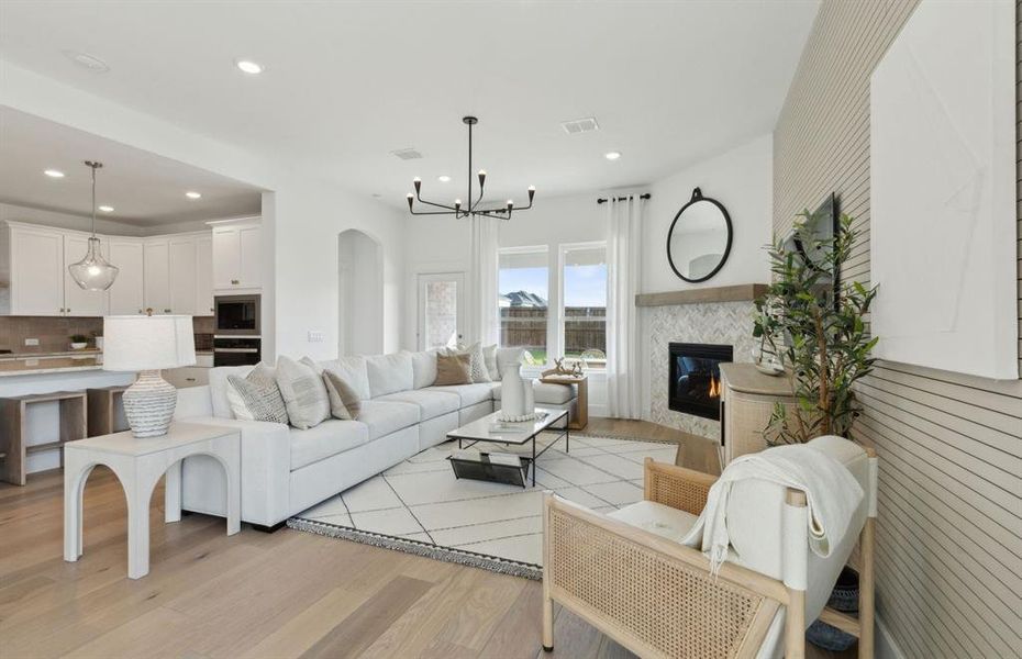 *actual home, furniture not included - Open concept throughout main living areas