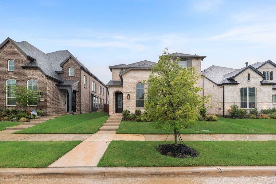 Front exterior of a new home in , Celina, TX, highlighting curb appeal (Image 17).