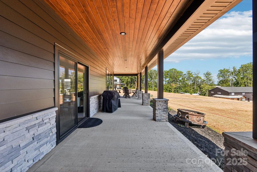Over 1,000 SF of covered porch