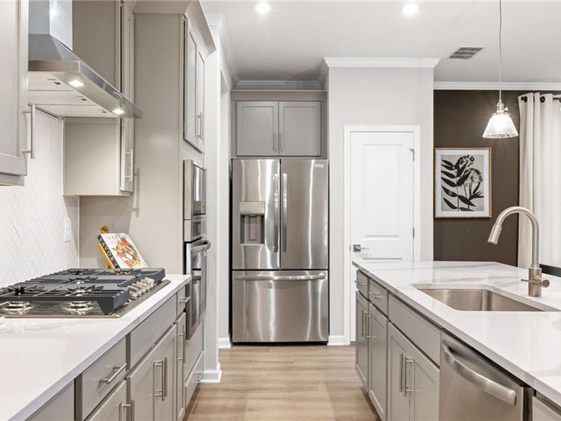Furnished interior view inside a new home in Lake Shore, Winder (Image 6).