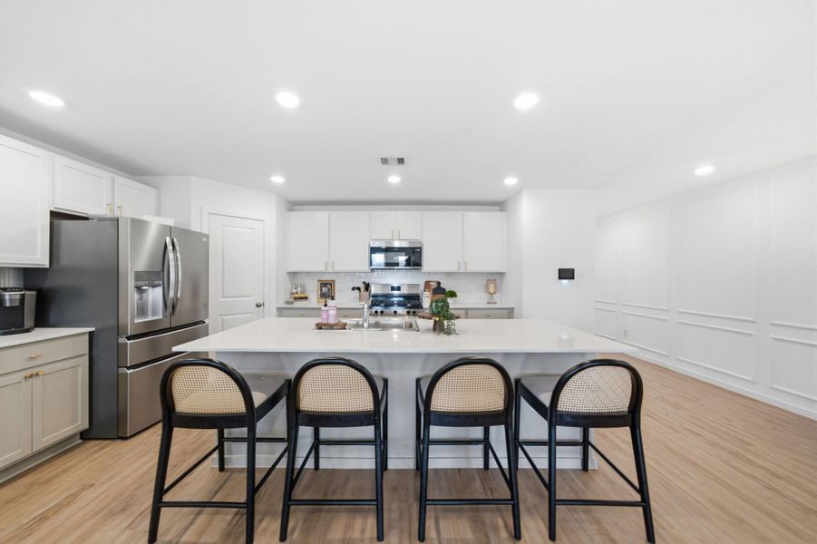 Furnished interior view inside a new home in Samara, League City (Image 23).