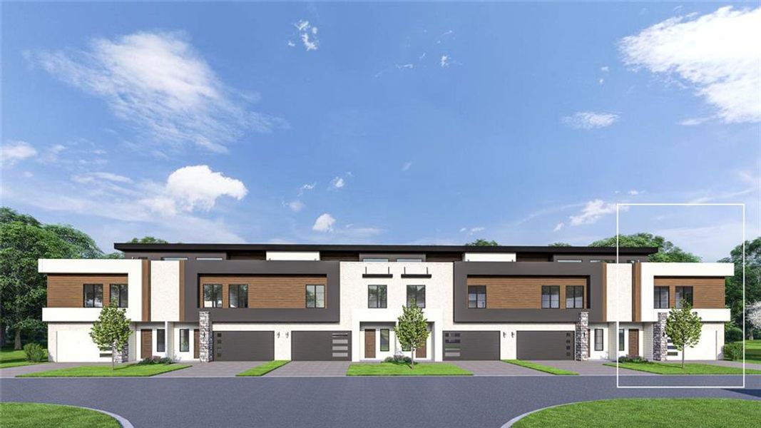 Front exterior of a new home in , Duluth, GA, highlighting curb appeal (Image 2). Front exterior of a new home in , Duluth, GA, highlighting curb appeal (Image 2).