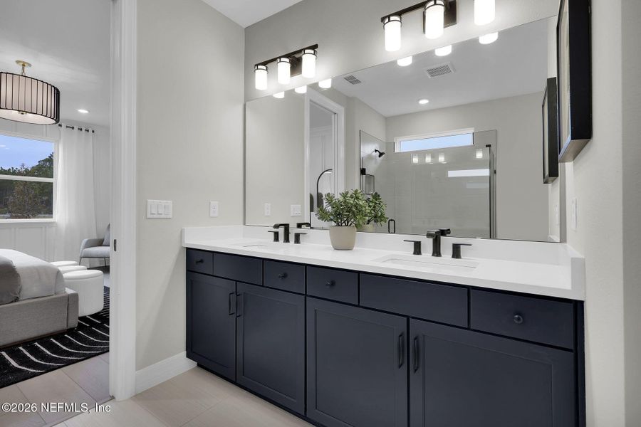Furnished interior view inside a new home in Westerly Park at Wildlight, Yulee (Image 8).