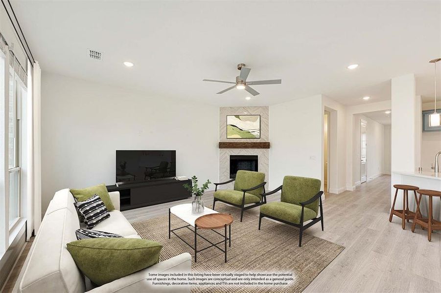 Furnished interior view inside a new home in Ridgepoint, Midlothian (Image 17).