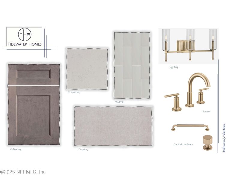 Sample of building materials used in homes in Highpointe at Rivertown, St. Johns (Image 4).