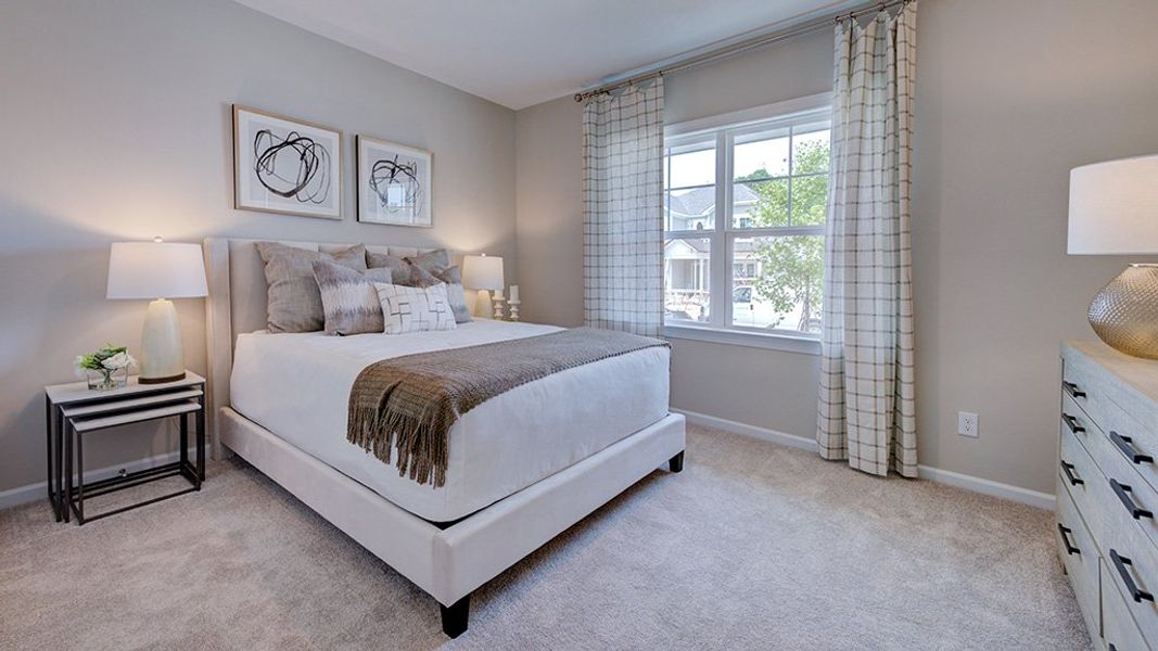 Representative furnished interior of a home built from the Newport by Taylor Morrison in Hidden Creek, Cary (Image 31).