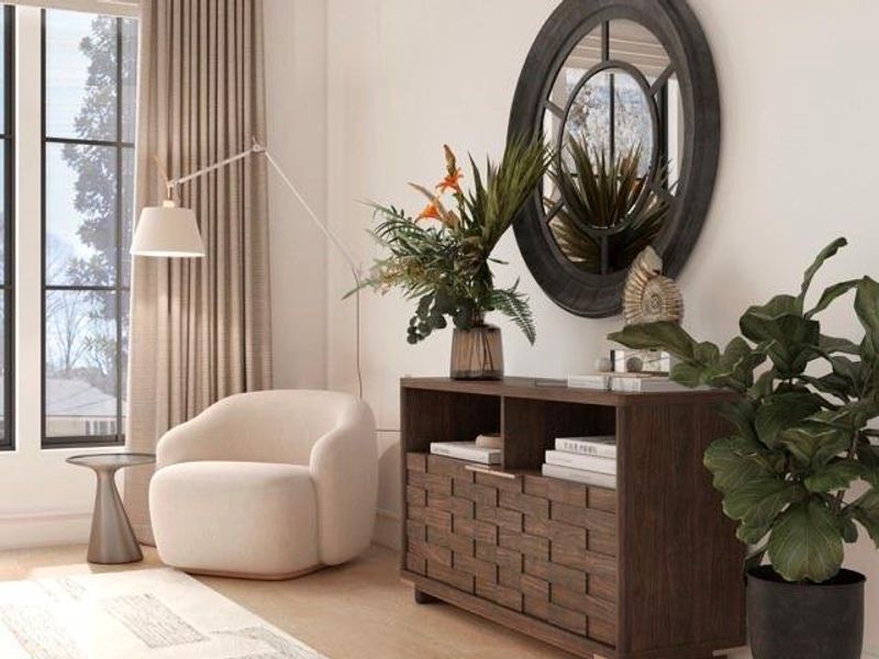 Furnished interior view inside a new home in , Atlanta (Image 16).