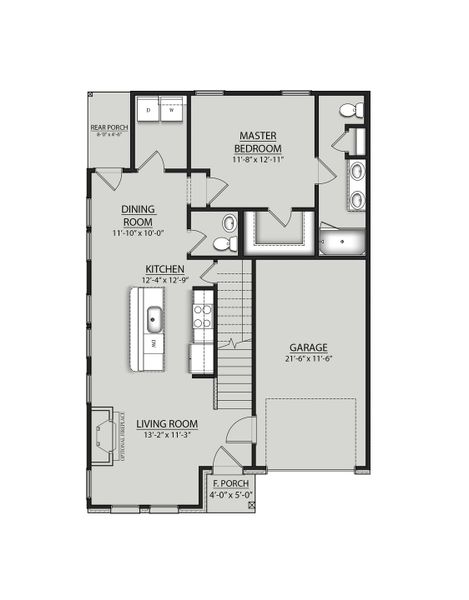 2D floor plan layout for the Newbern II by DSLD Homes in Hickory Cove, Burns, TN (Image 5). 2D floor plan layout for the Newbern II by DSLD Homes in Hickory Cove, Burns, TN (Image 5).