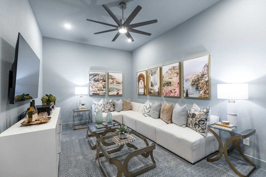 Representative Entertainment Room - some options shown