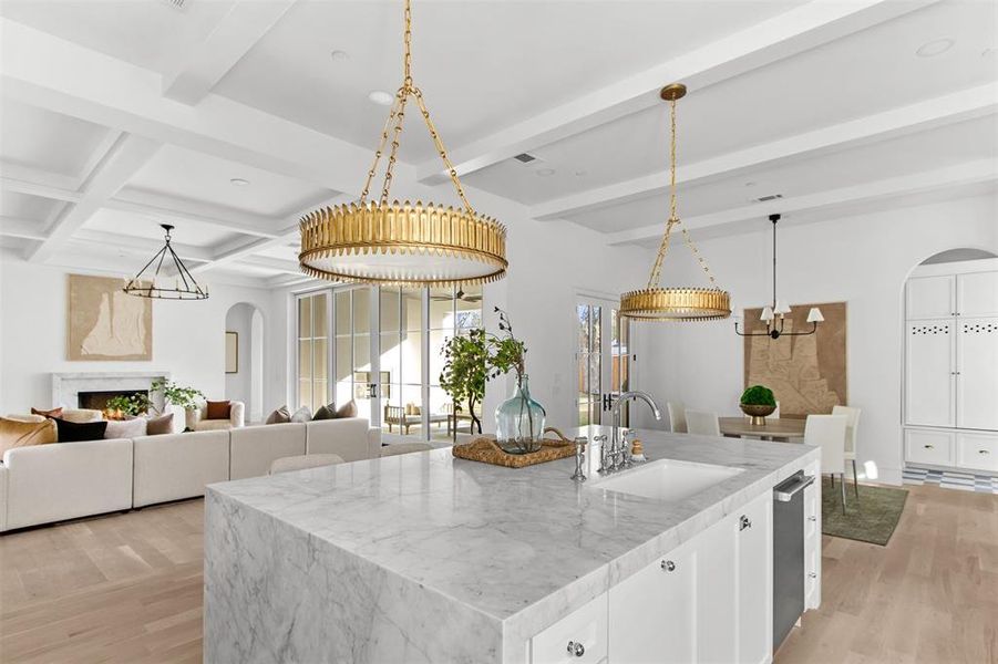 Furnished interior view inside a new home in , Dallas (Image 16).