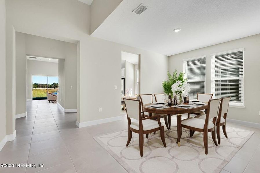 Furnished interior view inside a new home in Colbert Landings, Palm Coast (Image 10). Furnished interior view inside a new home in Colbert Landings, Palm Coast (Image 10).
