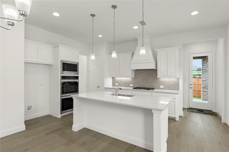 Furnished interior view inside a new home in Villas at Long Branch, Rowlett (Image 9).