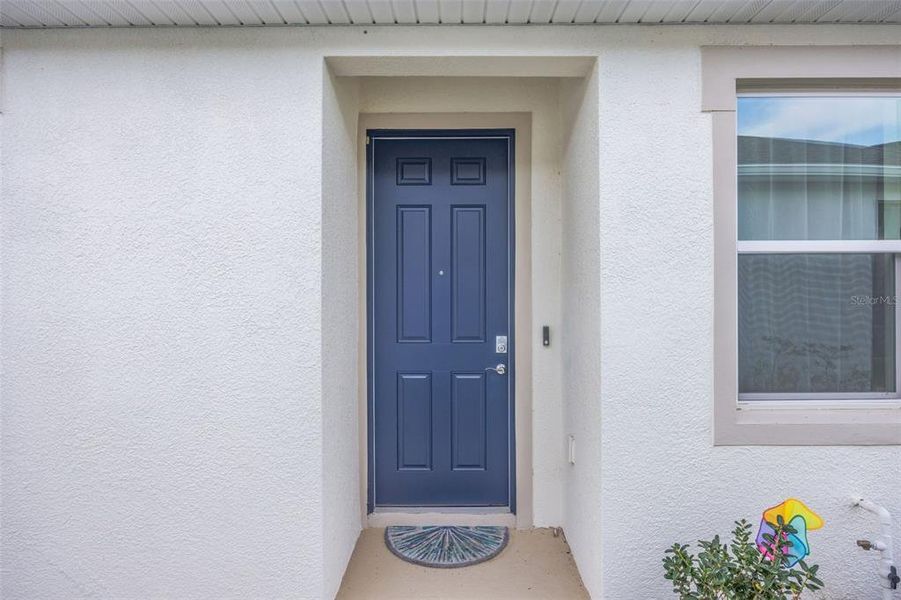 Exterior details and patio area of a home in Woodcreek, Wesley Chapel (Image 2).