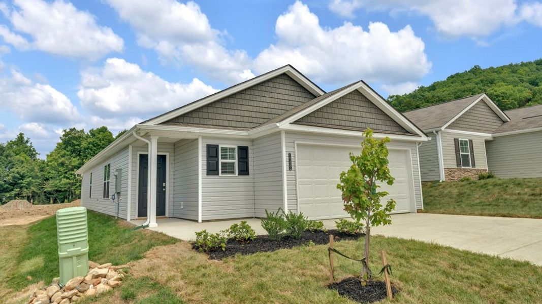 Representative exterior photo of a completed home built from the Allex by D.R. Horton in Clearwater Springs, Johnson City, TN (Image 2). Representative exterior photo of a completed home built from the Allex by D.R. Horton in Clearwater Springs, Johnson City, TN (Image 2).