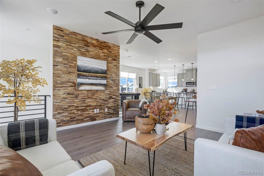 Furnished interior view inside a new home in , Colorado Springs (Image 29). Furnished interior view inside a new home in , Colorado Springs (Image 29).