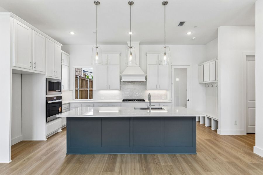 Furnished interior view inside a new home in Newman Village Townhomes, Frisco (Image 9). Furnished interior view inside a new home in Newman Village Townhomes, Frisco (Image 9).