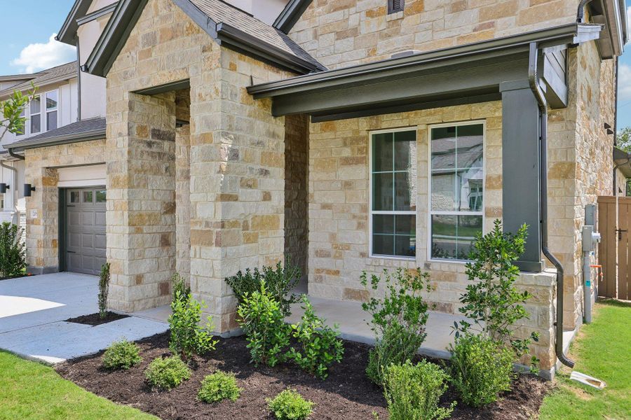 Exterior details and patio area of a home in Persimmon, Buda (Image 22). Exterior details and patio area of a home in Persimmon, Buda (Image 22).