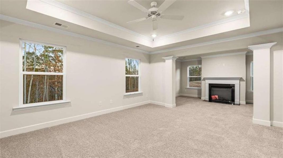 Spacious, unfurnished interior of a new home in Heritage Pointe, Senoia (Image 25). Spacious, unfurnished interior of a new home in Heritage Pointe, Senoia (Image 25).