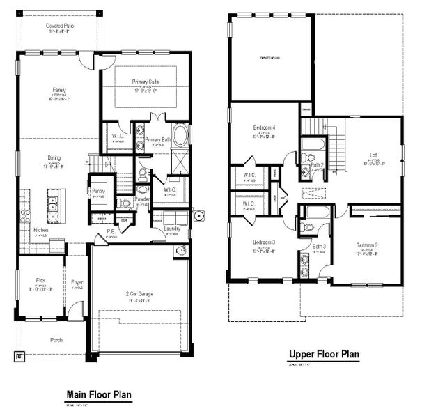 2D floor plan layout for the Imperial by View Homes in August Fields, New Braunfels, TX (Image 3).