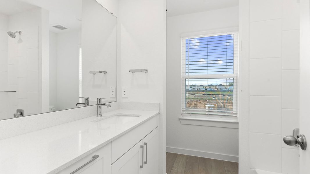 Furnished interior view inside a new home in Murphy Village, Missouri City (Image 16). Furnished interior view inside a new home in Murphy Village, Missouri City (Image 16).