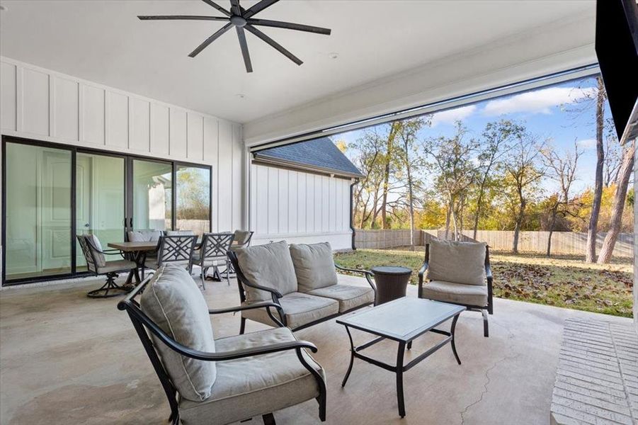 Exterior details and patio area of a home in , Waco (Image 23).