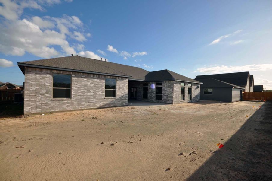 Room for outdoor activities in the rear yard.