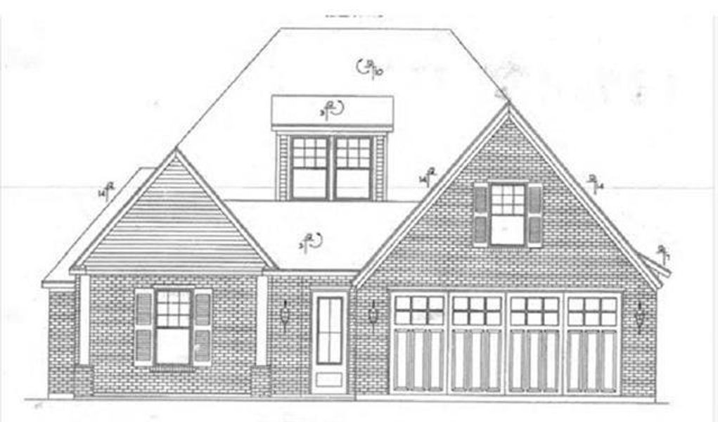 Exterior rendering of this home design in , Beaumont, TX (Image 3).